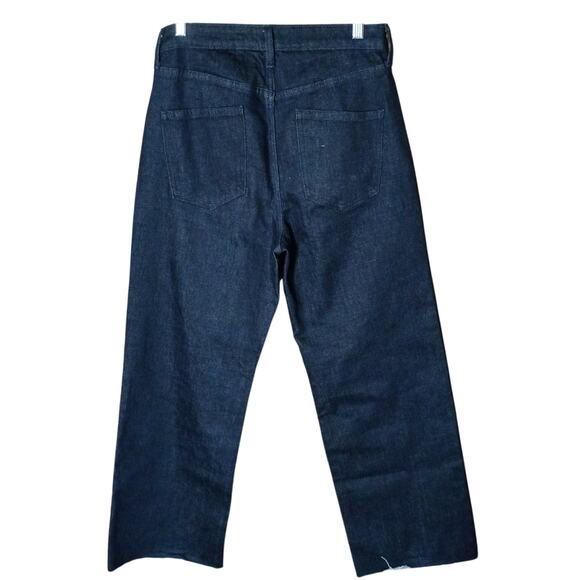 Banana Republic Women 28/6  Ultra Hi Rise Straight Leg Raw Hem Denim Jeans - Picture 3 of 7